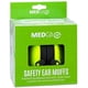 thumbnail image 3 of Orejeras de protección auditiva MEDca verde lima, reducción de ruido SNR 25,8 dB y NRR 20 dB, ajustables para niños y adultos, 3 of 6