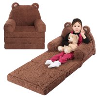 Sofá Plegable Momcaywex Teddy Bear Para Niños De 3 A 6 Años