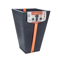 Floridis - Macetero Grafito Zurique 55Cm Alto Con Plato