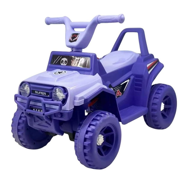 Moto Electrica Bateria Jeep Niño Luz + Sonido 1166A violeta