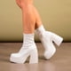 thumbnail image 2 of Bota Mujer Blanco Cécile Apóstol, 2 of 6
