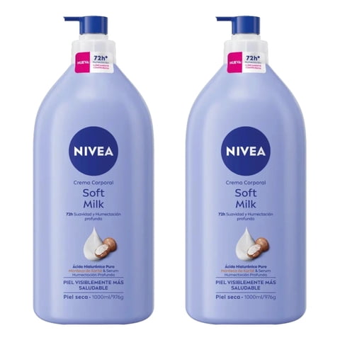 Nivea Crema Corporal Milk Pieles Extra Secas 1000Ml X2
