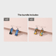 thumbnail image 1 of Vintage Van Gogh Painting Glass Drop Dangle Earrings Artist Delicate Decor For Women Girls 1Pair, 1 of 5
