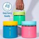 thumbnail image 4 of ThermoFlask para tarro de comida, 20 onzas, paquete de 2 unidades, aislante, color verde frambuesa, 4 of 6