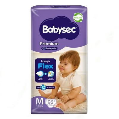 Pañales De Bebé Premium M, 96 Un 96 Un Babysec