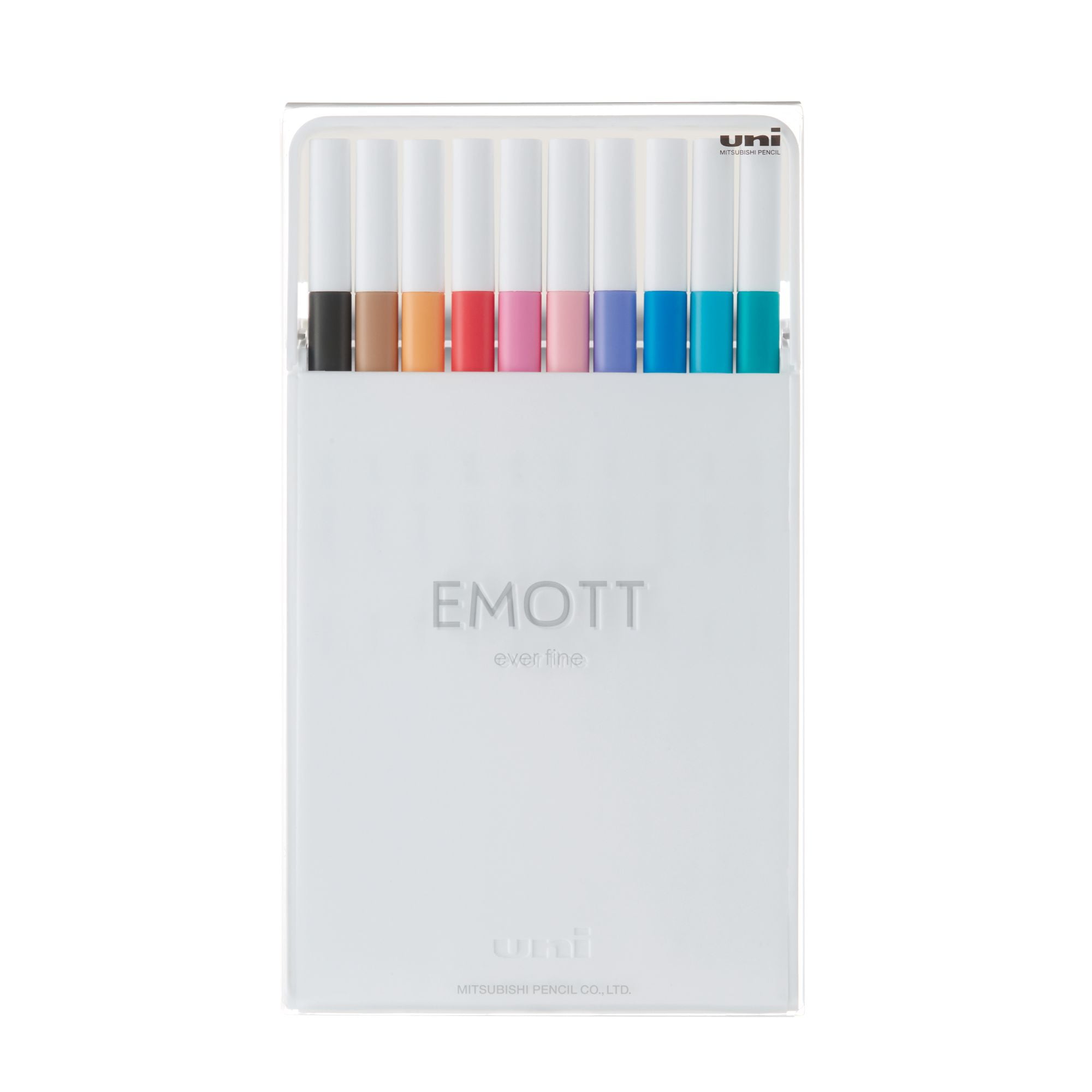 Faber Castell - Set Tiralíneas Uniball Emott Pem-sy N°2 X10 Colores