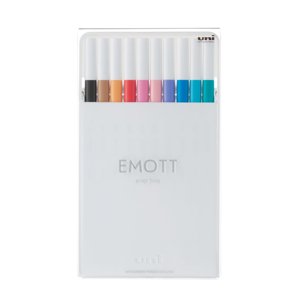 Faber Castell - Set Tiralíneas Uniball Emott Pem-Sy N°2 X10 Colores