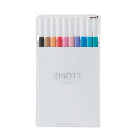 Faber Castell - Set Tiralíneas Uniball Emott Pem-Sy N°2 X10 Colores
