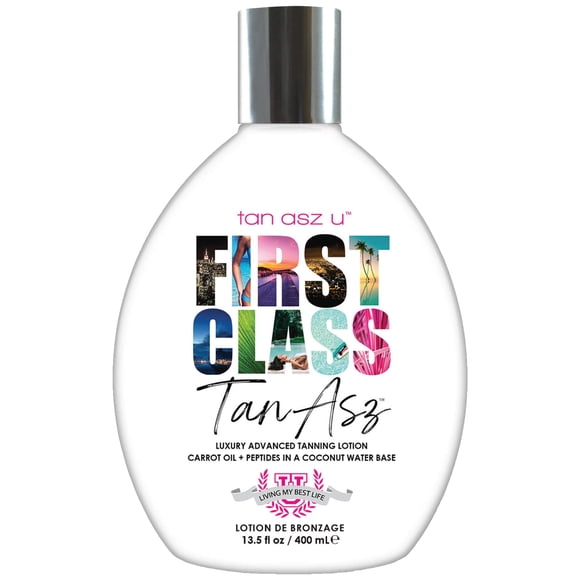 Loción bronceadora Tan Asz U First Class con aceite de zanahoria 400 mL