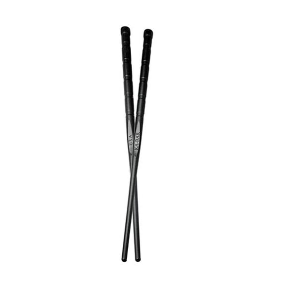 Palillos KA-BAR 9919 negros de 24 cm de largo, 2 juegos por paquete