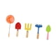 thumbnail image 5 of Juego de 5 herramientas de jardinería para niños, pequeño juego de herramientas de jardinería, portátil, para exteriores, incluye red de pesca, palas,, 5 of 5