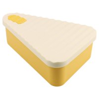 Bothyi - Recipiente De Silicona Hermético Para Pizza, Versátil, Con Cierre Seguro, Tamaño S, Color Beige Y Amarillo