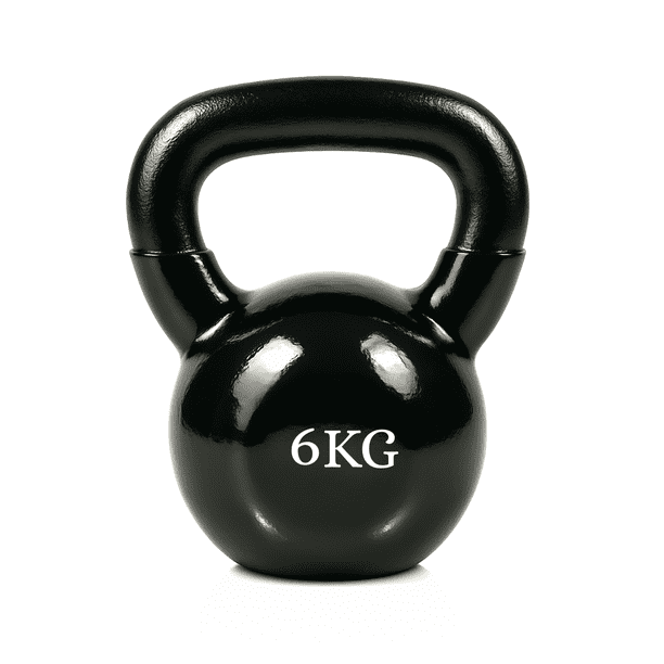Pesa Rusa Kettlebell 6 kg de Acero con Recubrimiento de Vinilo