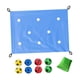 thumbnail image 5 of Lona Con Agujeros Que Mejora Las Habilidades Sociales. Juego De Trabajo En Equipo Para Eventos En Gimnasios De Pastizales. Azul Cielo., 5 of 5