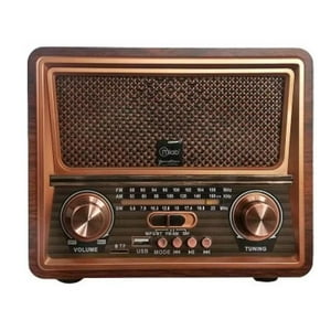 Mlab - Radio Parlante Bluetooth Aux Usb Fm Am Sw Vintage Vennetian