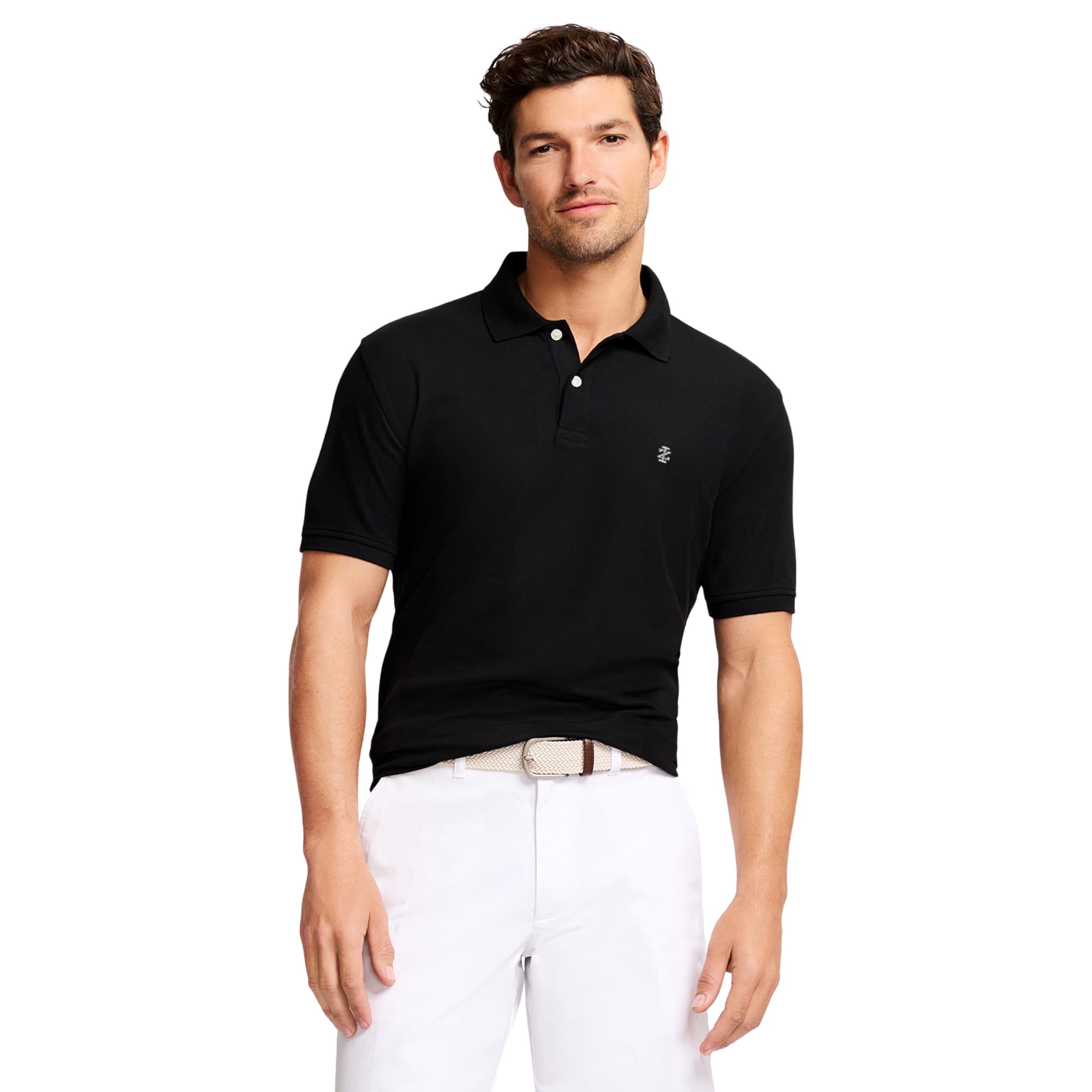 Camisa Polo Izod Advantage Performance Slim Fit Negra Talle S