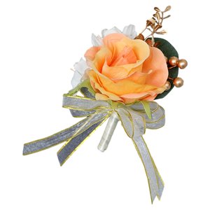 Bothyi - Broche Romántico Para Boda, Flor En El Ojal, Pin Para Traje, Para Bodas, Eventos, Fiestas, Color Naranja