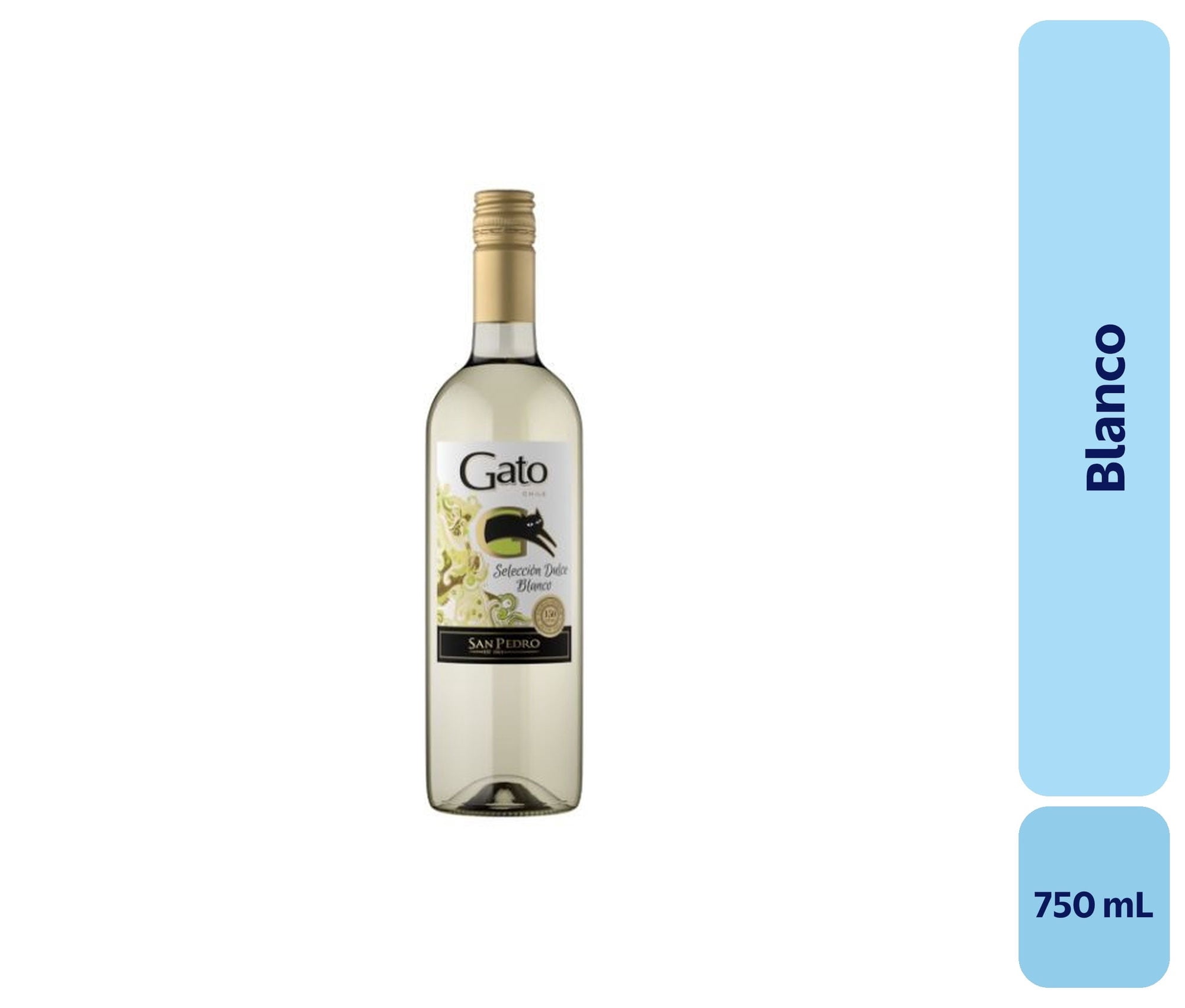 Vino Blanco Botella 750 mL Gato