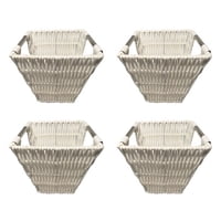 Bric - Canastos De Plástico Tipo Ratán