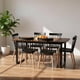 thumbnail image 3 of Comedor Mesa Rectangular Ámbar 160x90 + 6 Sillas Windsor Negro, 3 of 3