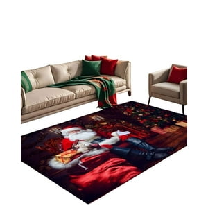 Tengfei - Alfombra Navidad Para Living O Comedor 180Cm X 200 Cm