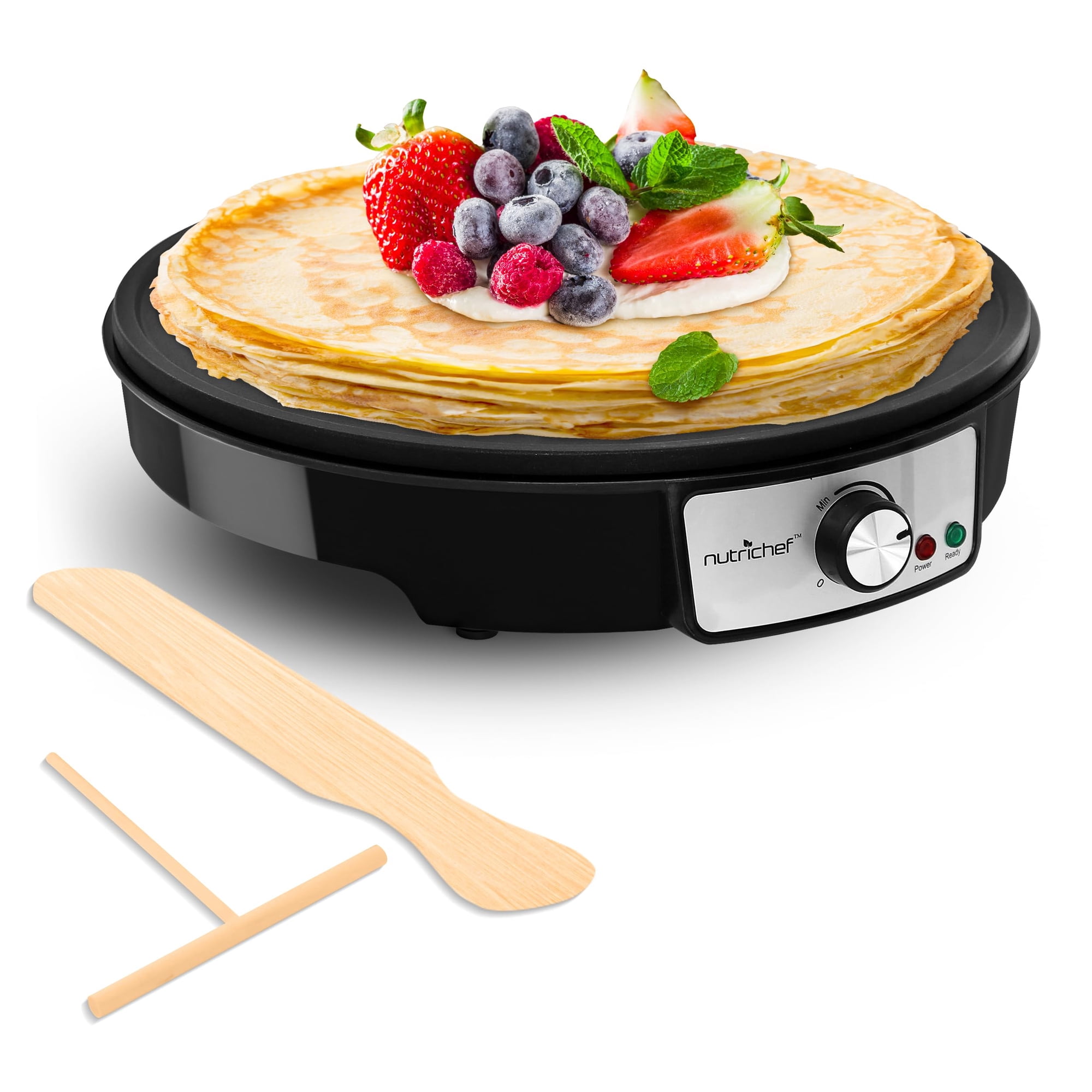 Plancha Y Crepera Eléctrica Nutrichef 30 Cm