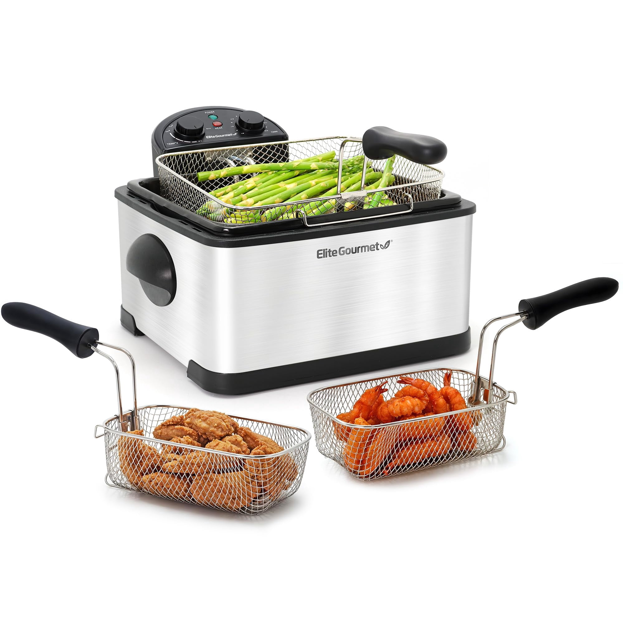 Freidora Eléctrica Elite Gourmet Edf-401txb 4.2l 1700w