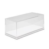 Bothyi - Vitrina De Acrílico Para Guardar Juguetes De Coches, Organizador Para Estatuas De Muñecas Y Vehículos A Escala 1/87, Base Blanca