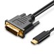 thumbnail image 1 of Cable USB C a DVI Upgrow 4K @30Hz 1,2 m para MacBook Pro, etc., 1 of 7