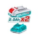 thumbnail image 4 of Llave Impacto Brushless 1/2" 400 Nm con 2 Baterías 2Ah, 20V y Cargador Total, 4 of 7