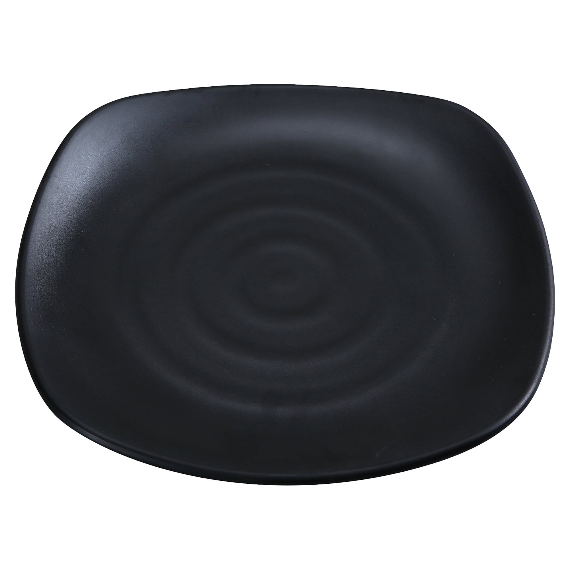 Plato Yanco Black Pearl-1 Cuadrado De Melamina, 11 X 11 Cm, Paquete De 24