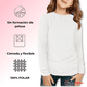 thumbnail image 4 of Pack 6 Camiseta Polar Manga Larga Primera Capa Niña Polera Colores Surtidos, 4 of 7