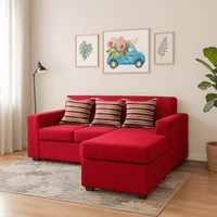 Muebles Duna - Sofá Intercambiable Viena Lino Rojo