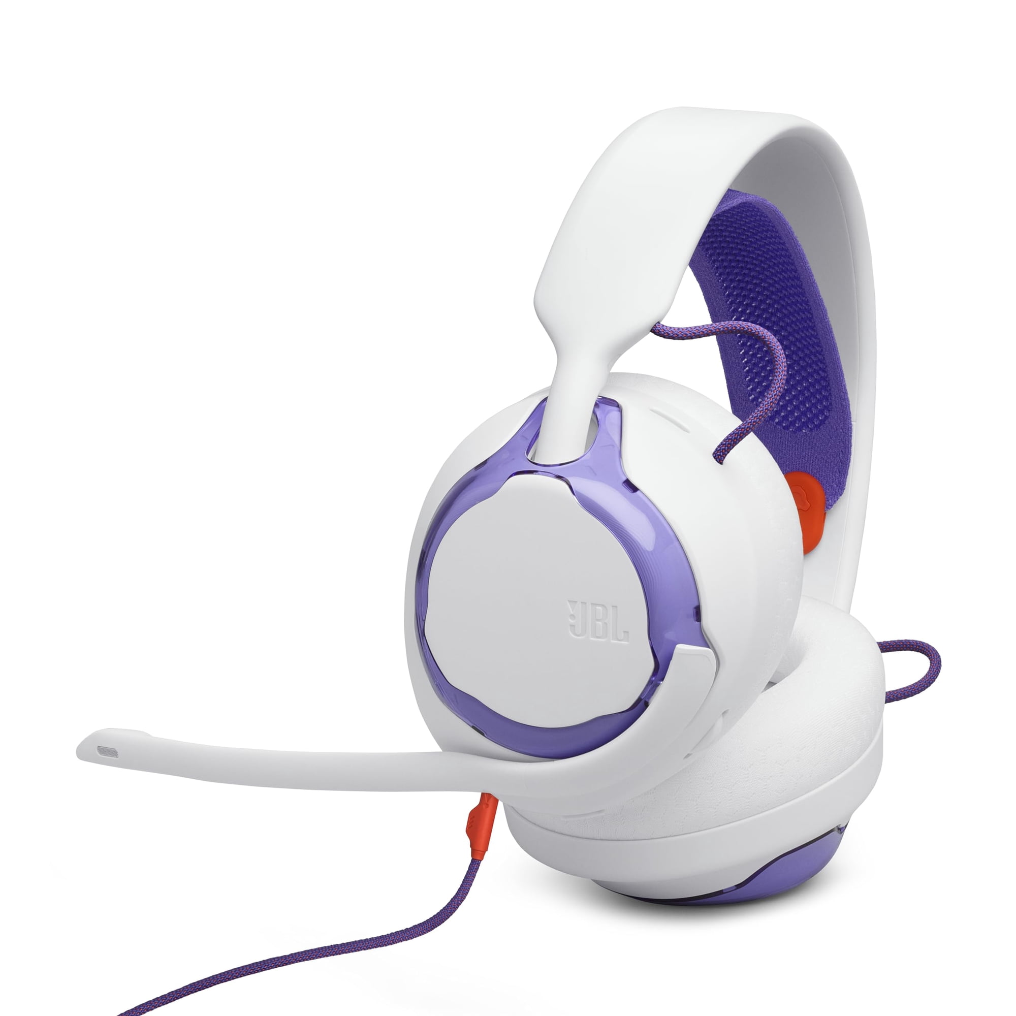 Auriculares Para Juegos Jbl Quantum 250 Con Cable De Carbono Blanco De 50 Mm