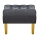 thumbnail image 5 of Sofa Retro 3c + 2 Pouf Felpa 01 Gris, 5 of 6