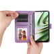thumbnail image 2 of Funda tipo cartera FOXDOCK para OnePlus Nord CE 3 , diseño girasol en relieve, cuero PU, cierre magnético, soporte y tarjetero, 2 of 5