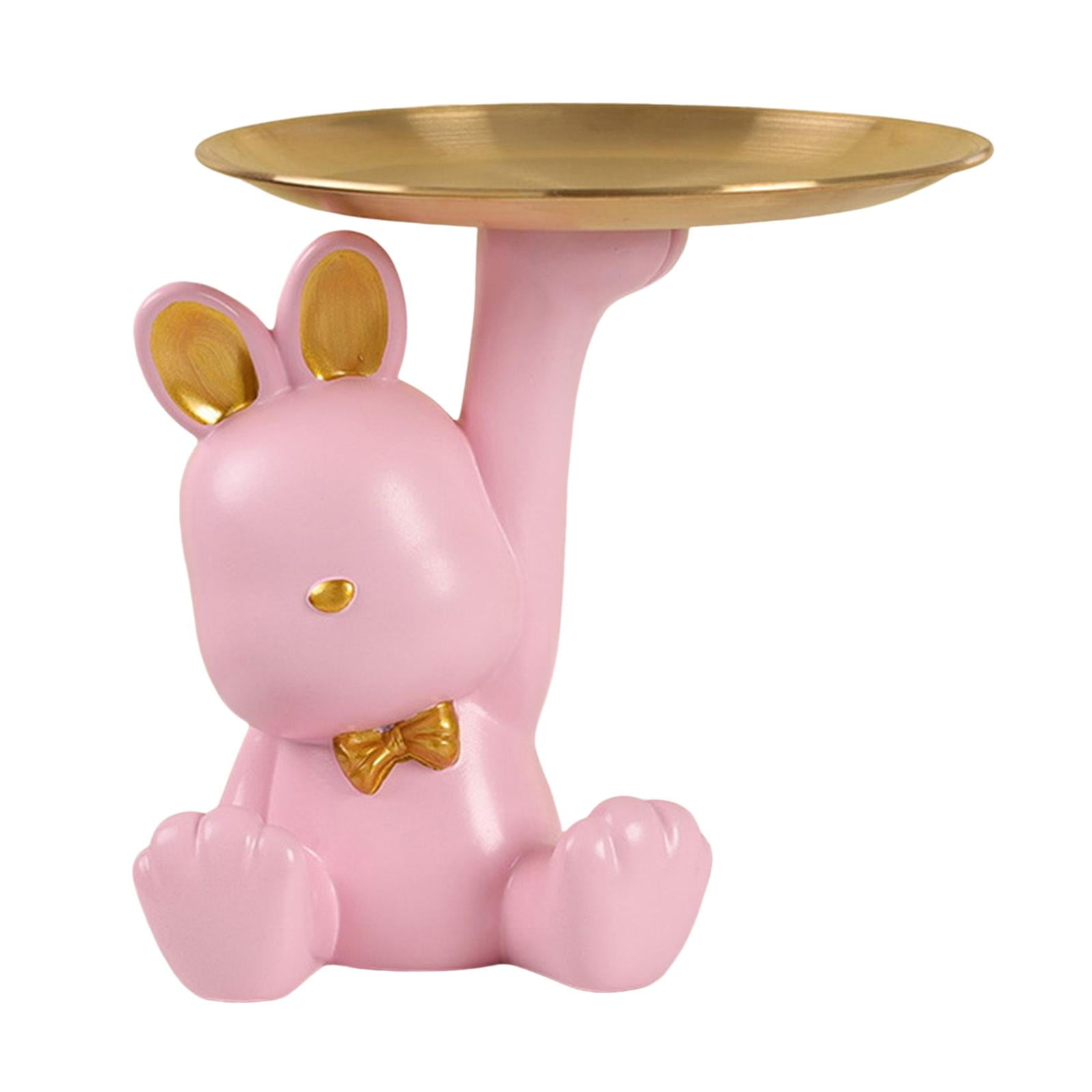 Bothyi - Figuritas De Conejo, Estatua Moderna, Adorno Para Sala De Estar, Inauguración De La Casa, Dormitorio, Rosa