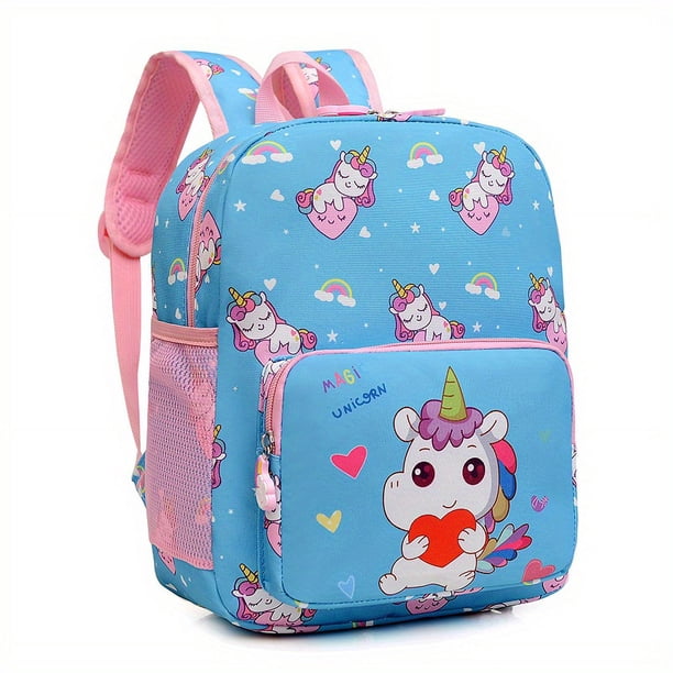 New Children's Kawaii Cartoon Cute Backpack, Unicorn Pattern Backpack School Bag For Kindergarten Primary School Students Lightweight Large Capacity Backpack
