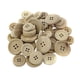 thumbnail image 5 of 50 Botones Redondos De Madera Naturales De 4 Agujeros De Tama?o Mixto Para Manualidades De Costura, 5 of 5