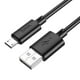 thumbnail image 1 of Cable Hoco X88 Micro‑USB 2 m 24 A Negro Resistente y Rápido, 1 of 4