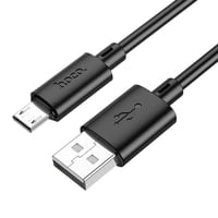 Cable Hoco X88 Micro‑Usb 2 M 24 A Negro Resistente Y Rápido
