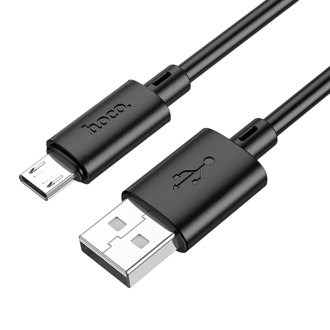 Cable Hoco X88 Micro‑usb 2 m 24 a Negro Resistente Y Rápido