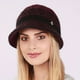 thumbnail image 2 of Metal Flower Decor Knit Hat, Fashion Fleece Lined Bonnet Hat, Warm Winter Coldproof Cloche Bucket Hat For Women, 2 of 3