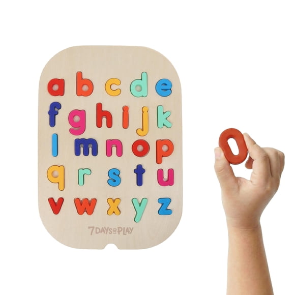 Rompecabezas sensorial de letras minúsculas 7 Days of Play
