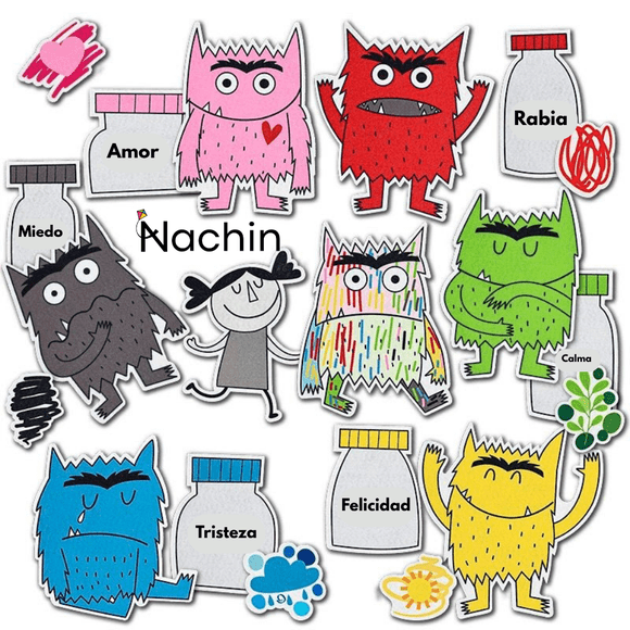 Set Didáctico El Monstruo De Colores Emociones Niños