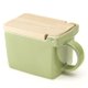 thumbnail image 1 of Salero ZERO JAPAN 473 ml con tapa de hinoki color verde alcachofa, 1 of 5