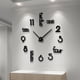 thumbnail image 1 of 1pc 40in 3D DIY Frameless Large Wall Clocks, Living Room Extra Large Wall Clock Stickers, Decorative Giant Silent Wall Clock Kit For House Office Decoration, 1 of 2