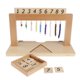 thumbnail image 2 of baby kids montessori 1-9 perlas bar marco colgante para primeros juguetes educativos, 2 of 5
