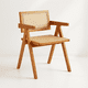 thumbnail image 1 of Silla Sitial Butaca Chandigarh Madera Rattan Natural, 1 of 7