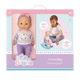 thumbnail image 1 of Muñeca Bebé 29 cm con Mecedora Unicornio y Sonajero, 1 of 5